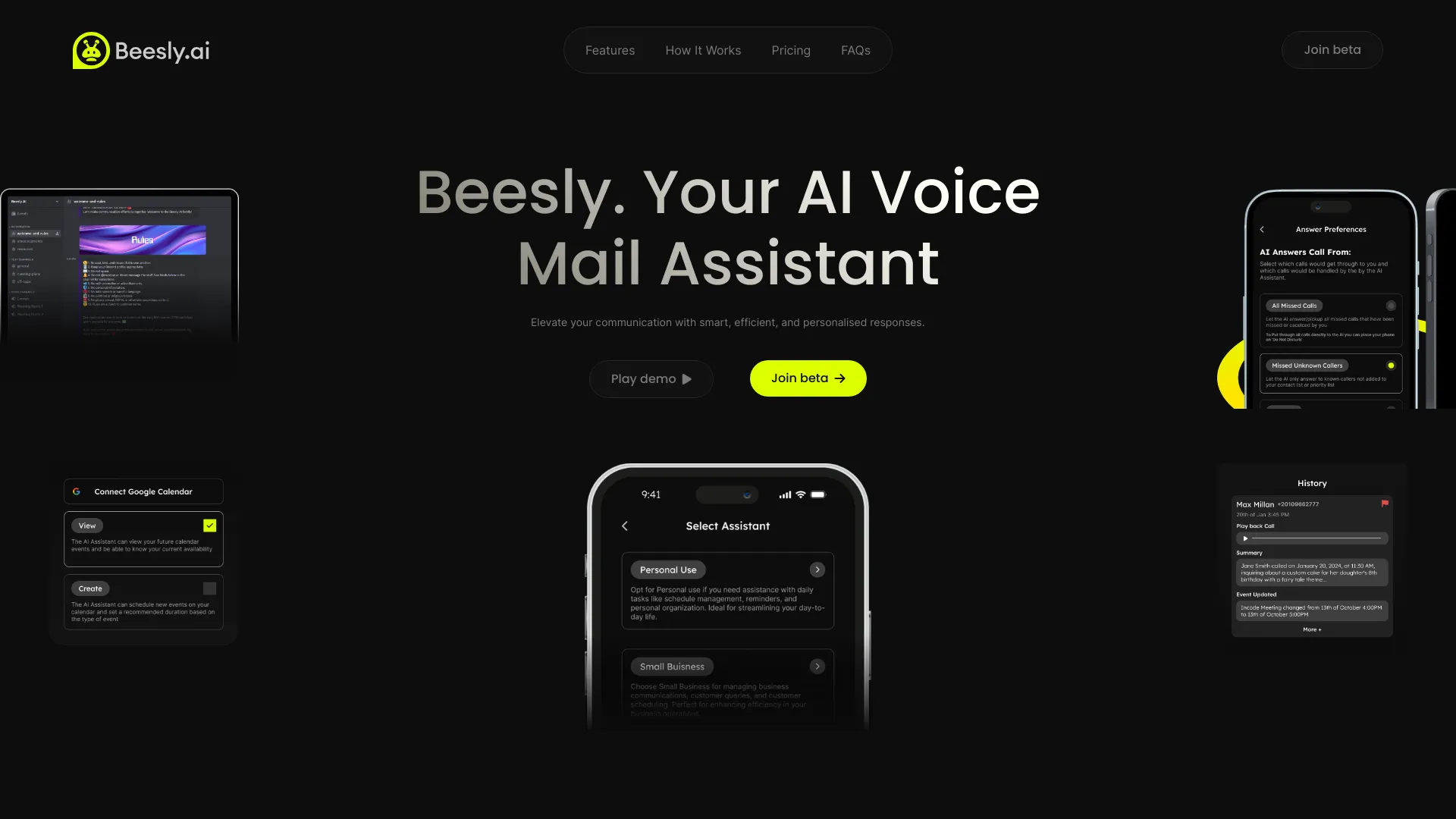 Beesly AI网页截图,Beesly AI网页快照
