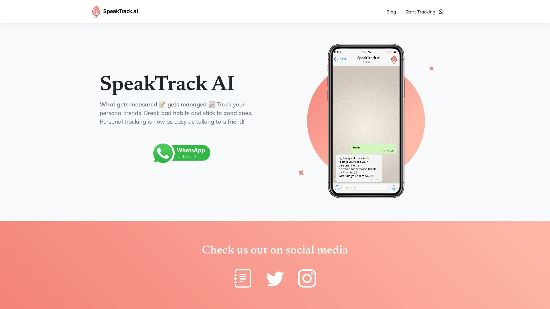 Speaktrackai网页截图,Speaktrackai网页快照