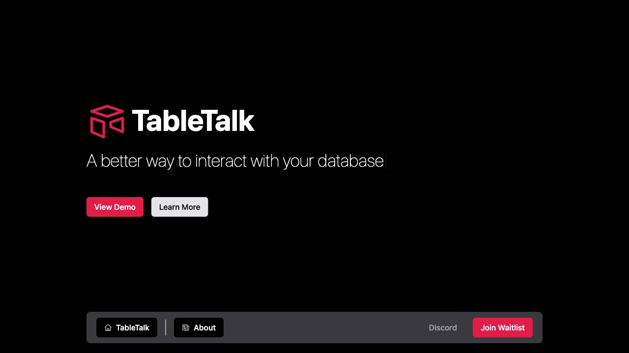 TableTalk网页截图,TableTalk网页快照