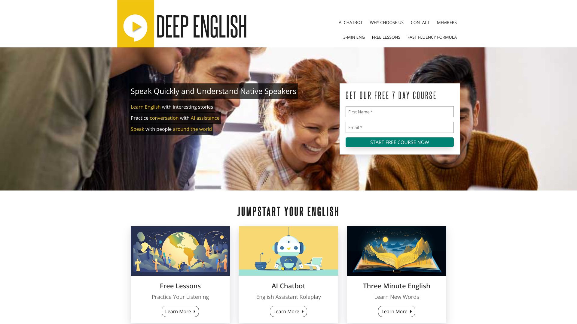 Deep English网页截图,Deep English网页快照