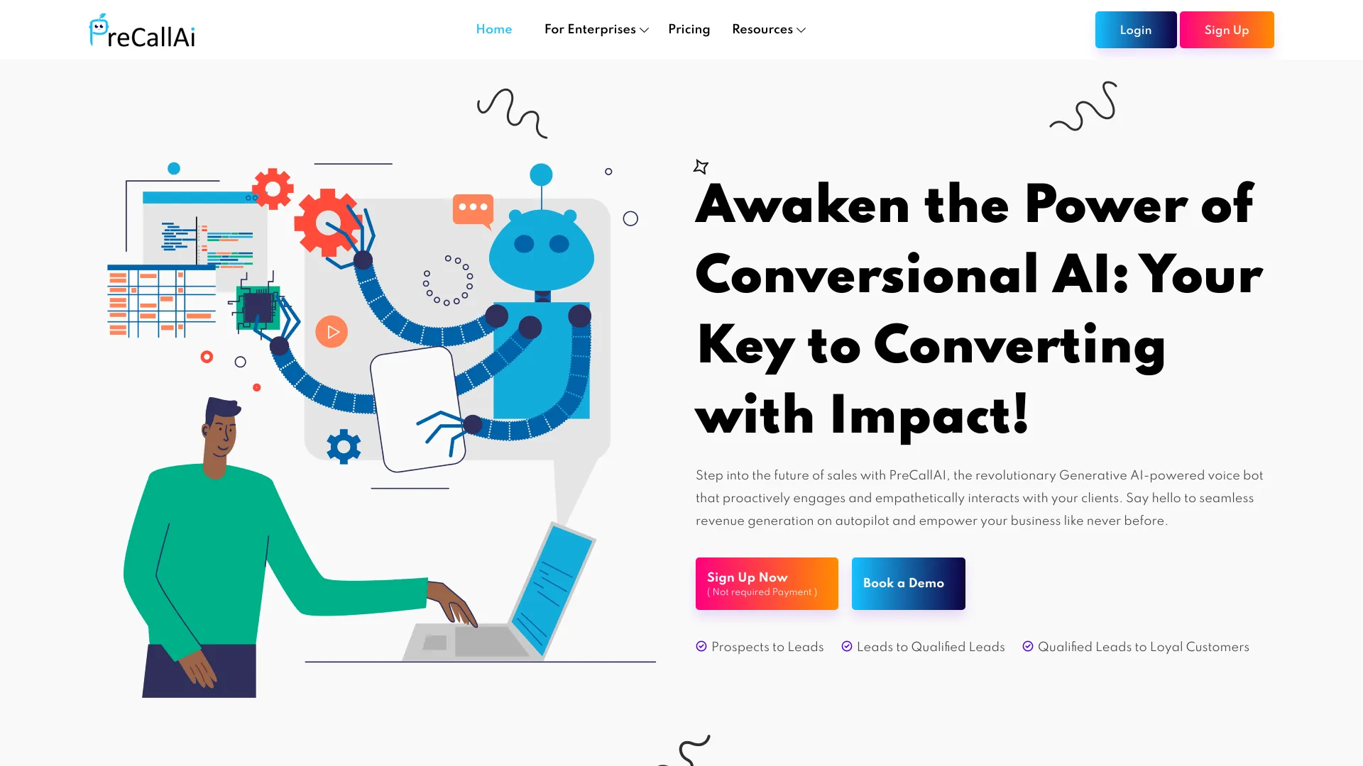 PreCallAI网页截图,PreCallAI网页快照