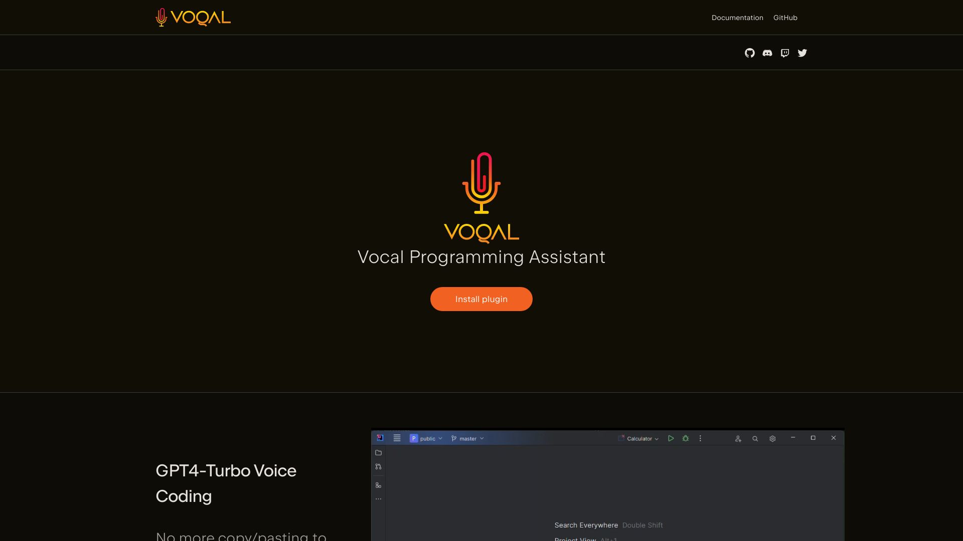 Voqal Assistant网页截图,Voqal Assistant网页快照