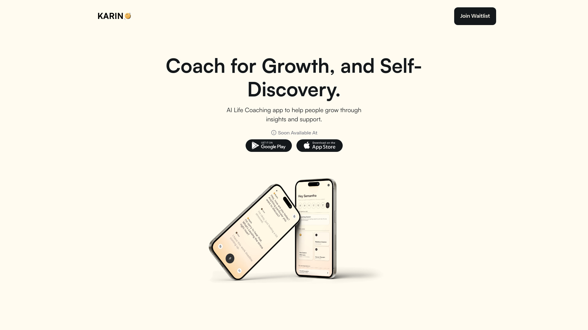Karin AI: LIfe & Wellness Coach网页截图,Karin AI: LIfe & Wellness Coach网页快照