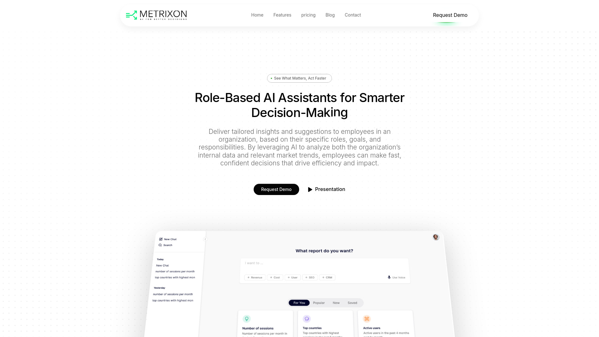 Metrixon网页截图,Metrixon网页快照