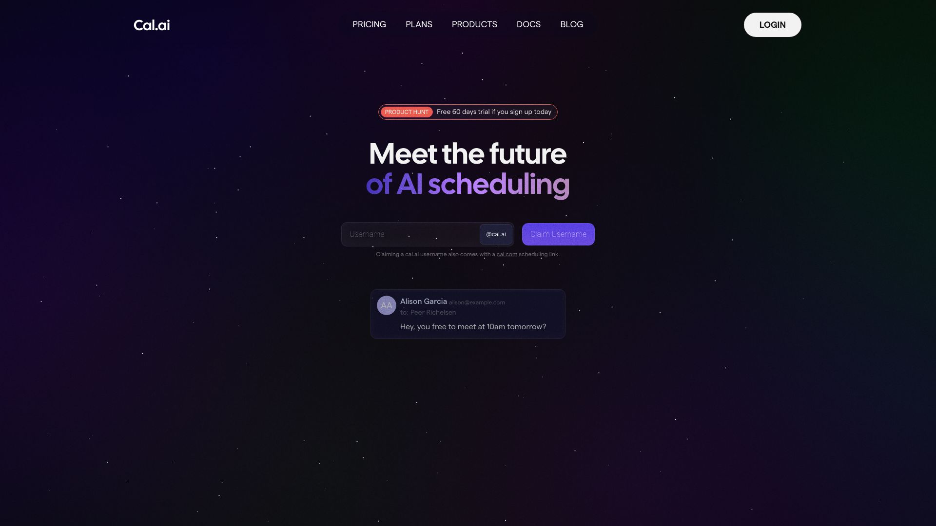 Cal.ai网页截图,Cal.ai网页快照