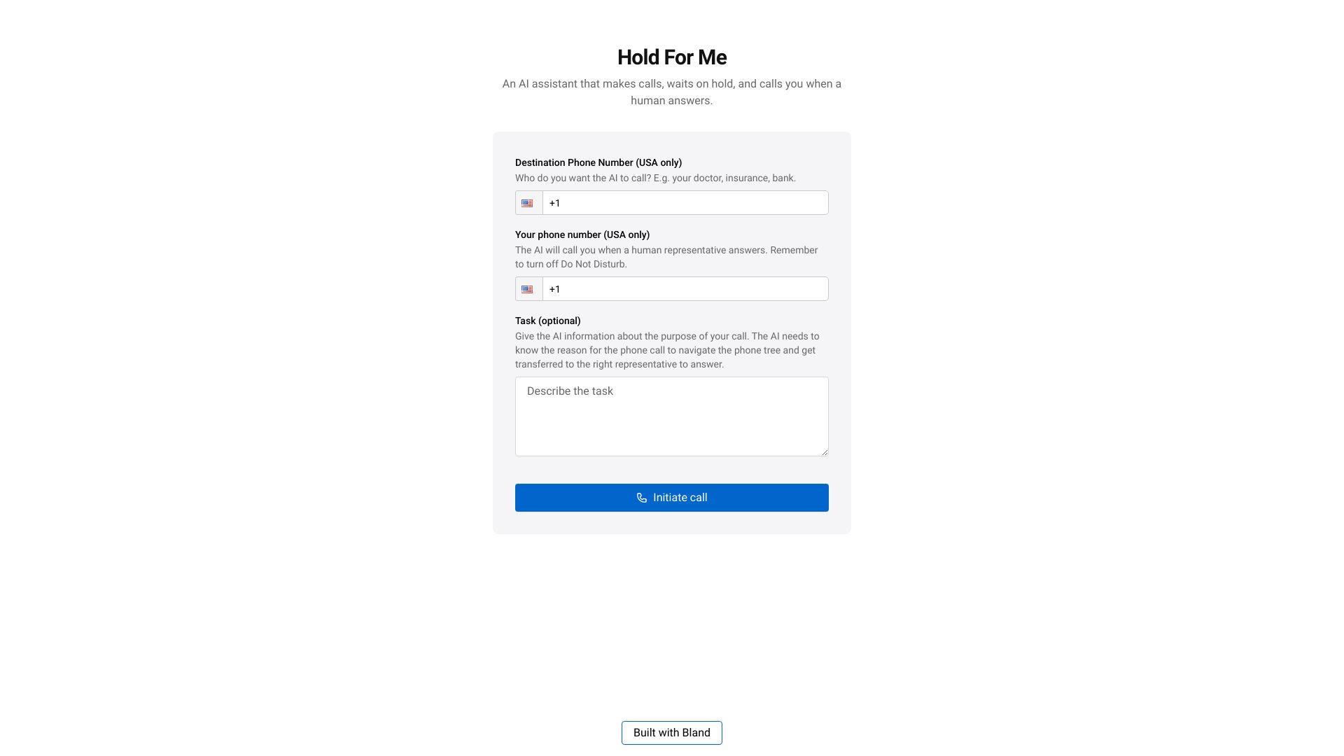 Hold For Me网页截图,Hold For Me网页快照