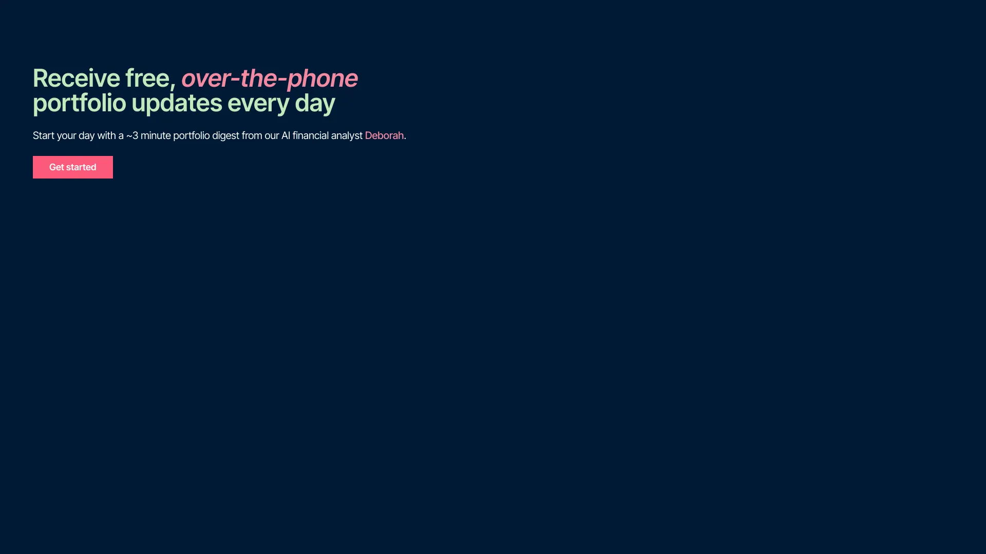 Daily Portfolio Updates网页截图,Daily Portfolio Updates网页快照