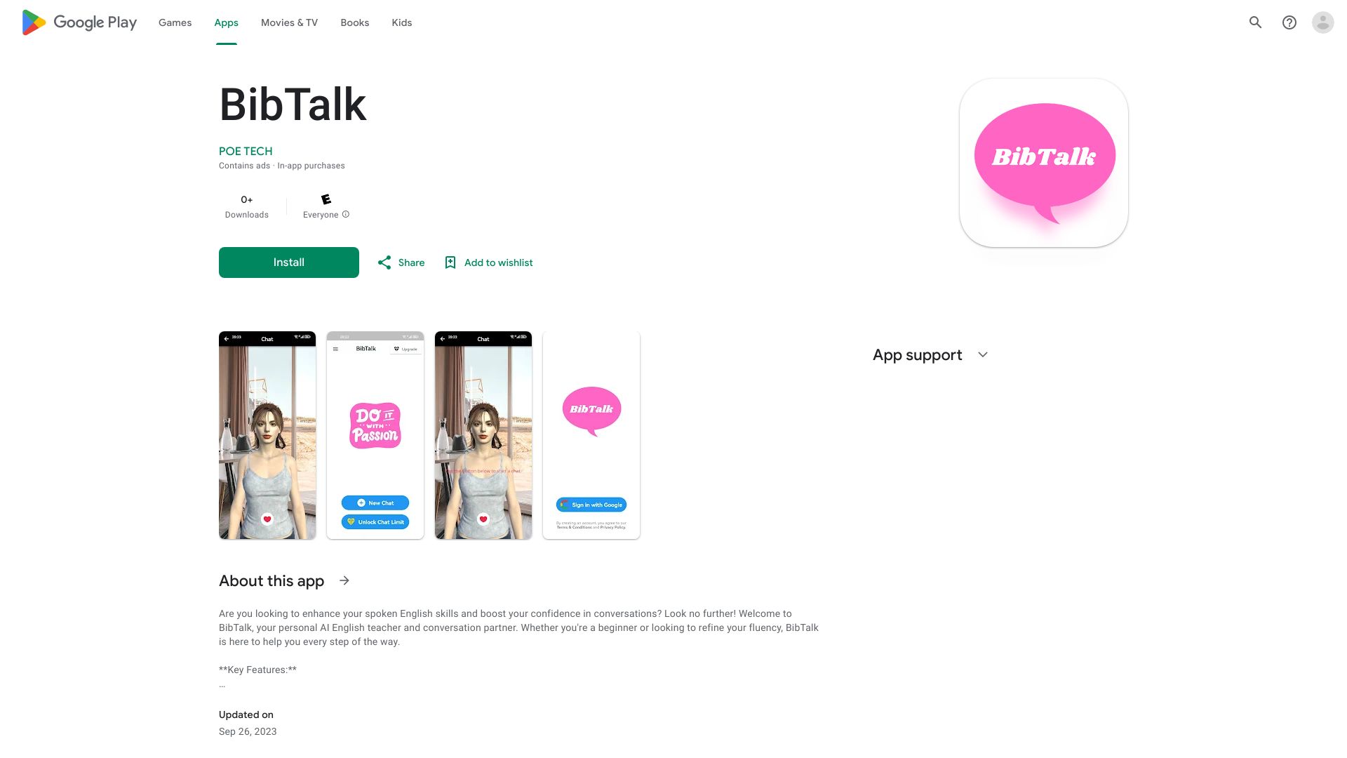 BibTalk: Speak Better English with AI网页截图,BibTalk: Speak Better English with AI网页快照