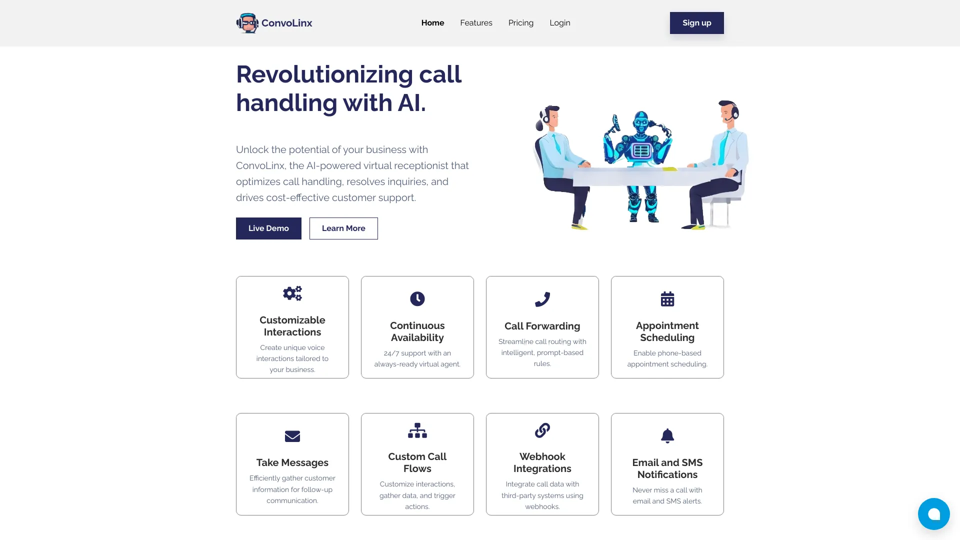 ConvoLinx网页截图,ConvoLinx网页快照
