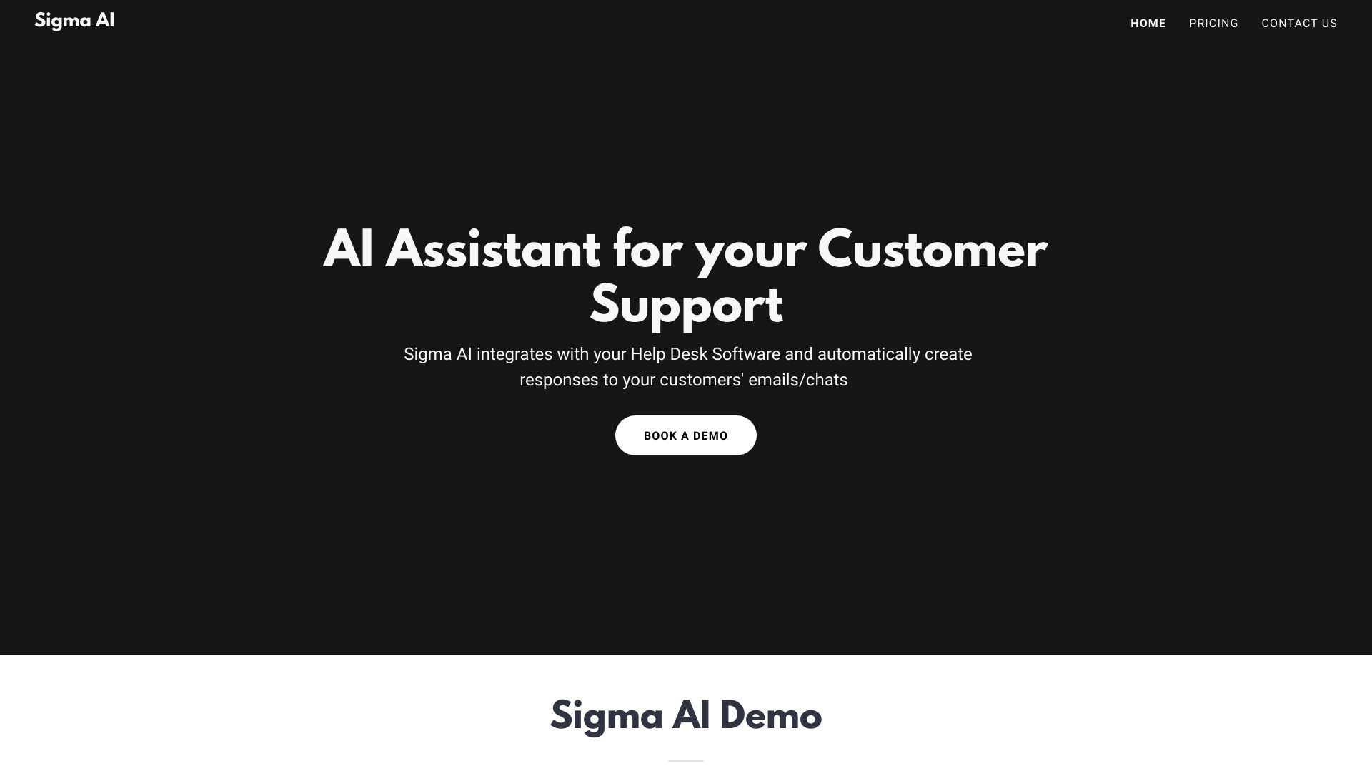 Sigma AI网页截图,Sigma AI网页快照
