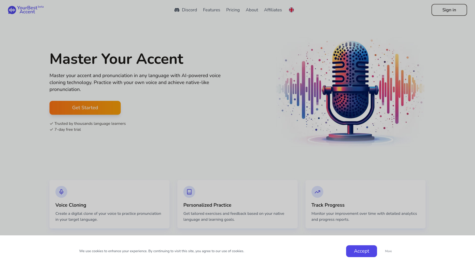 YourBestAccent.com网页截图,YourBestAccent.com网页快照