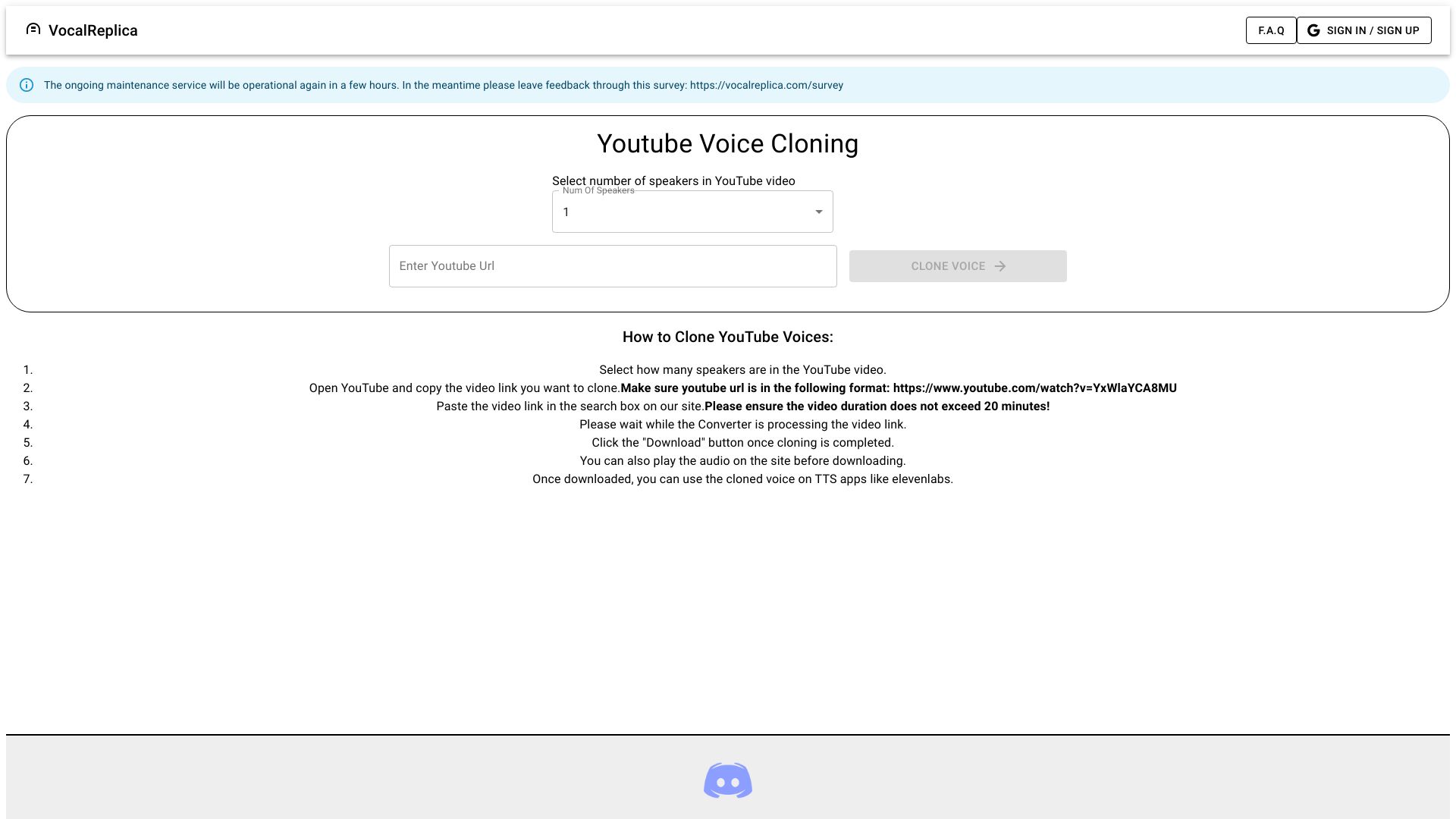 VocalReplica网页截图,VocalReplica网页快照