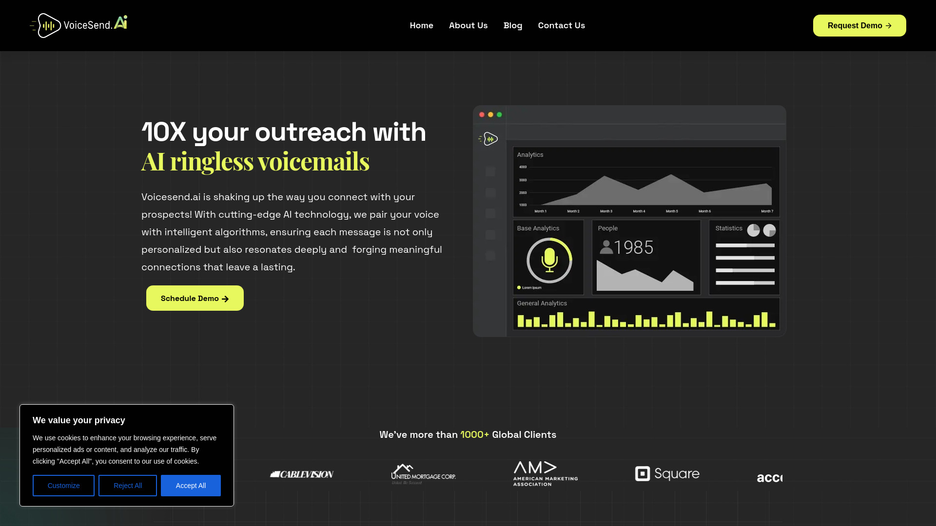 Voicesend网页截图,Voicesend网页快照