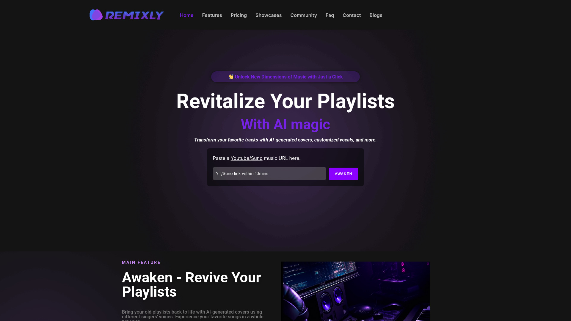 Remixly AI网页截图,Remixly AI网页快照