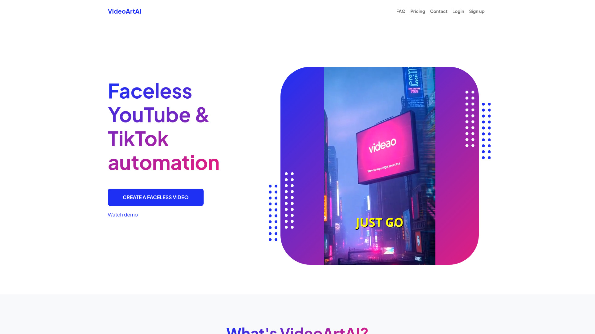 VideoArtAI网页截图,VideoArtAI网页快照