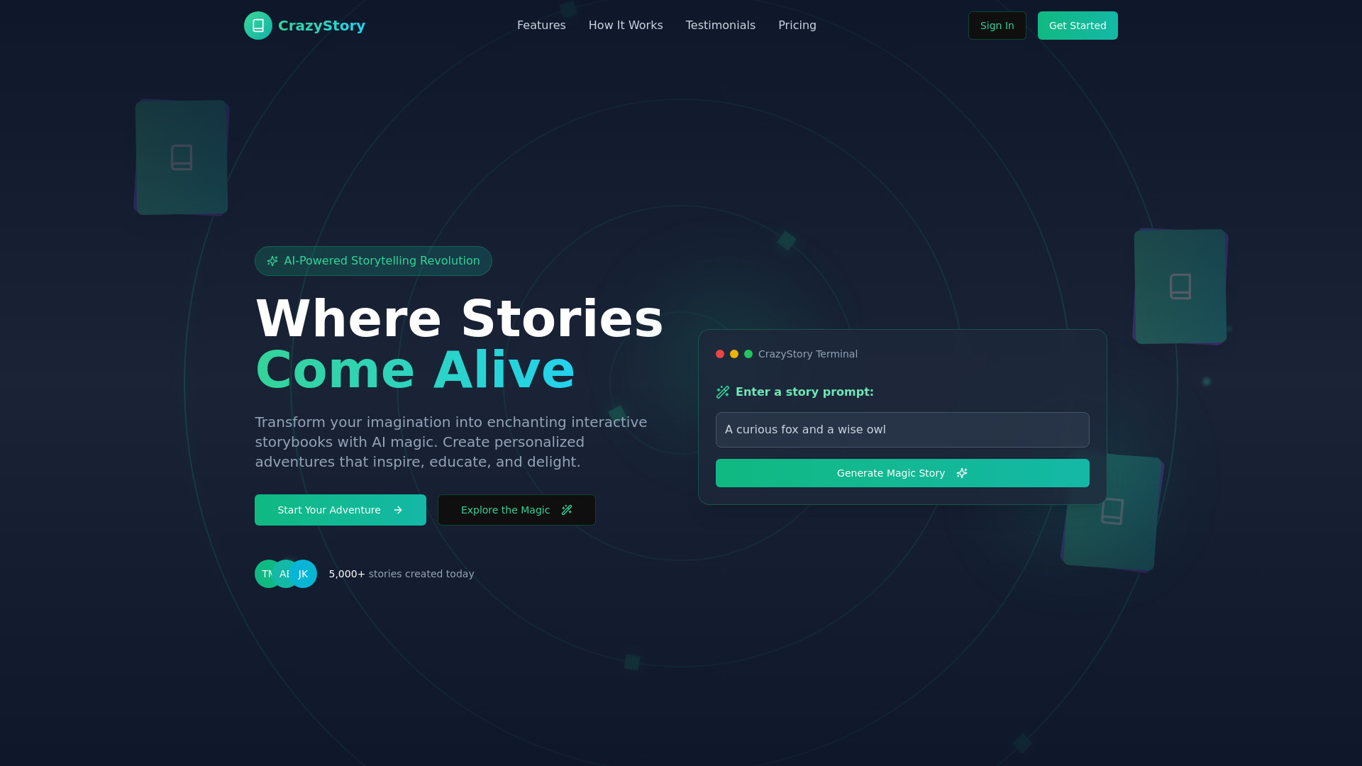 CrazyStory网页截图,CrazyStory网页快照