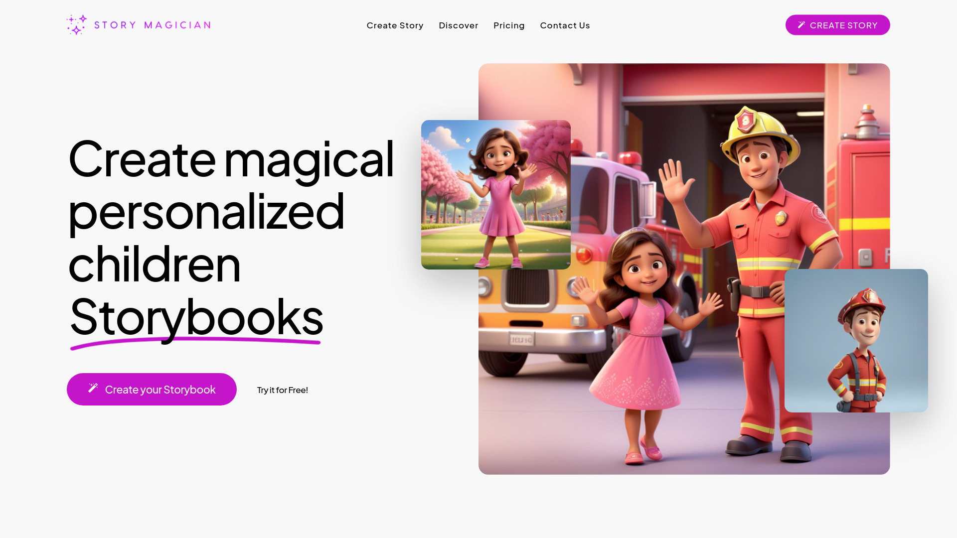 StoryMagician AI网页截图,StoryMagician AI网页快照