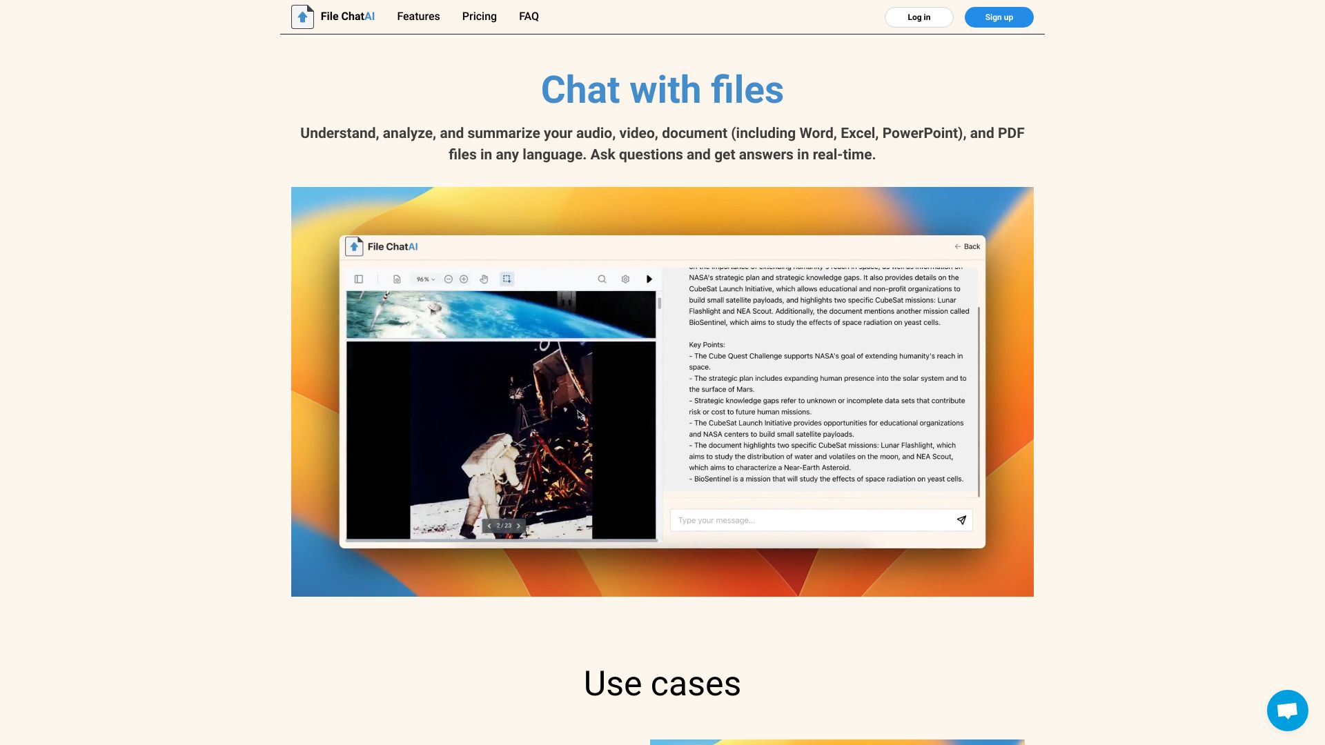 File ChatAI网页截图,File ChatAI网页快照