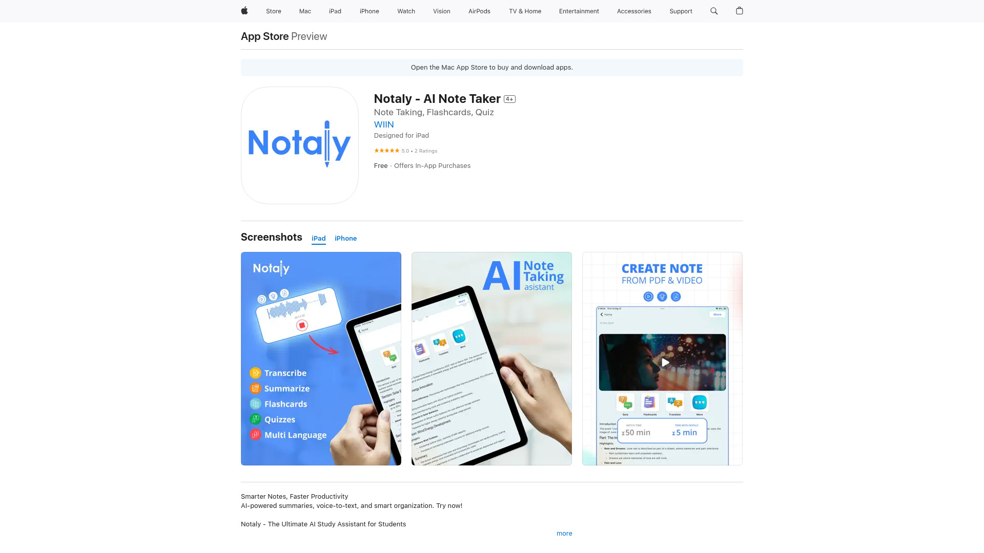 Notaly – Note Taking AI网页截图,Notaly – Note Taking AI网页快照