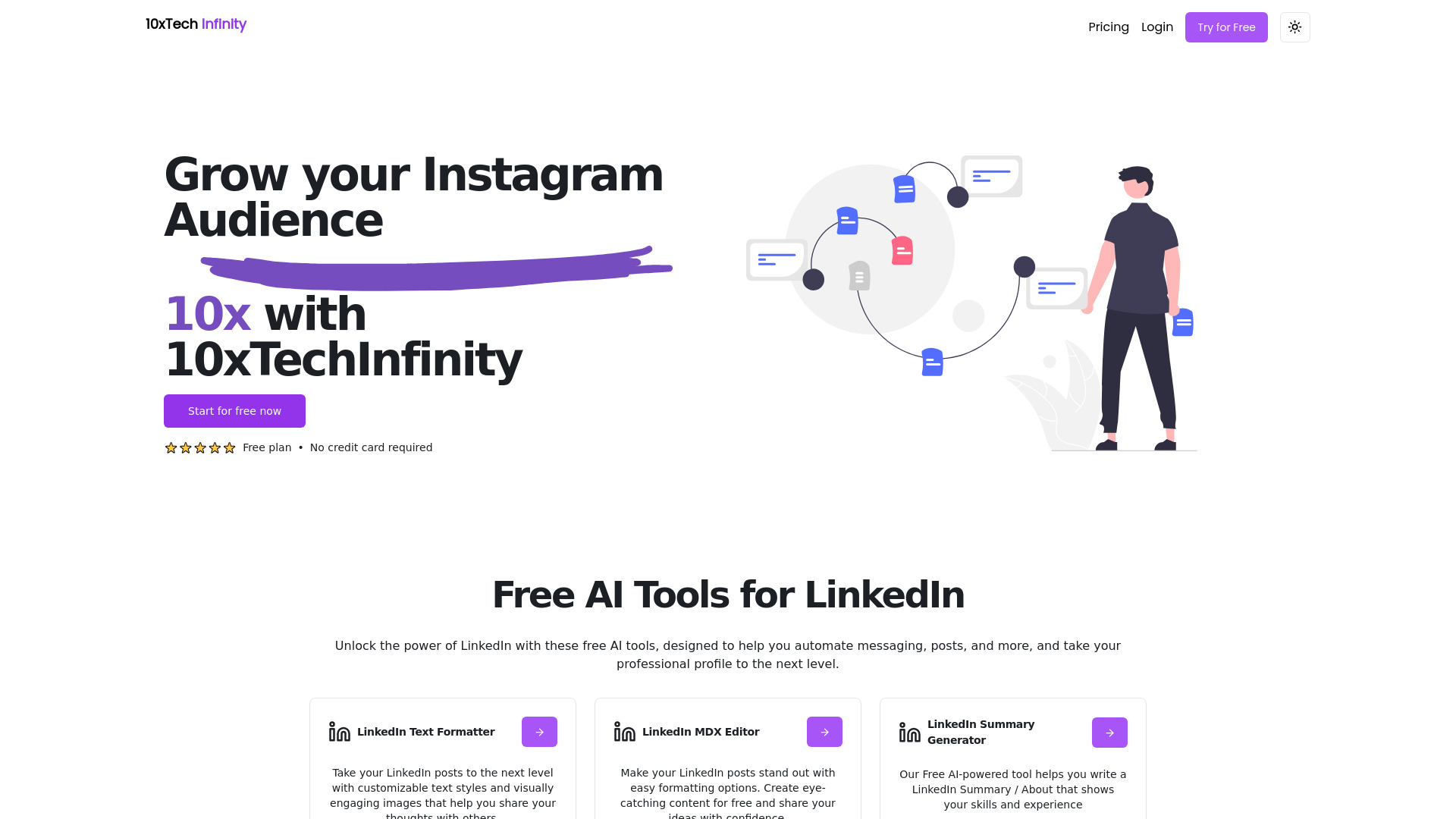 10x Tech Infinity网页截图,10x Tech Infinity网页快照
