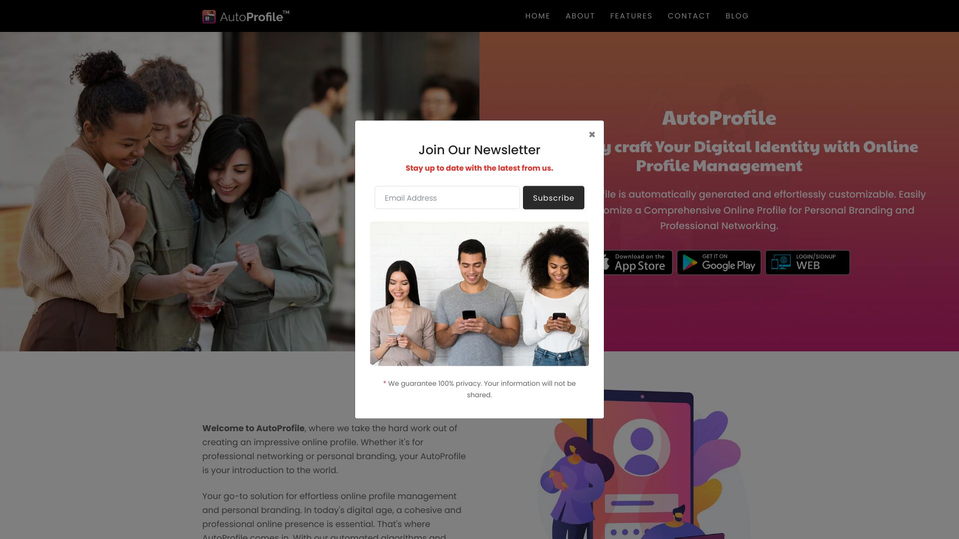 AutoProfile: Personal Profiles网页截图,AutoProfile: Personal Profiles网页快照