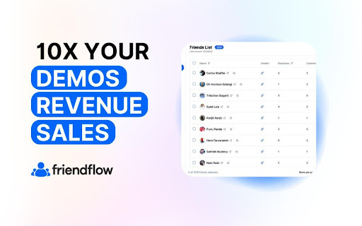 FriendFlow网页截图,FriendFlow网页快照