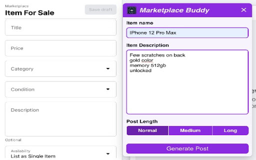 Marketplace Buddy网页截图,Marketplace Buddy网页快照