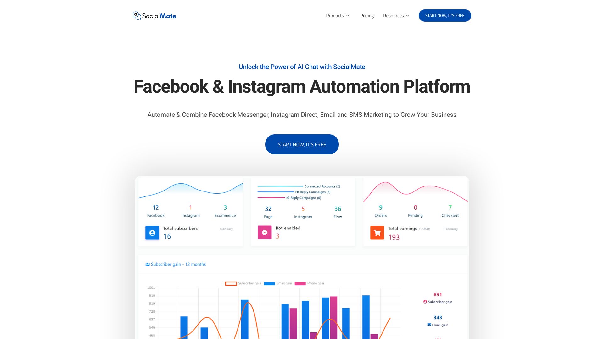 SocialMate网页截图,SocialMate网页快照