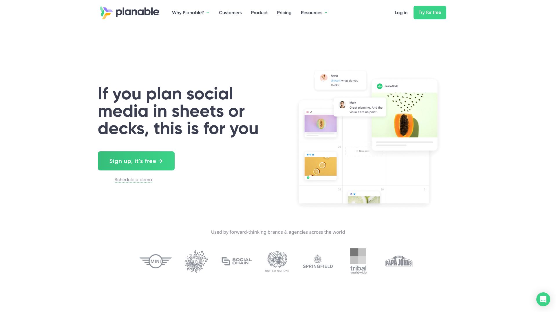 Planable网页截图,Planable网页快照