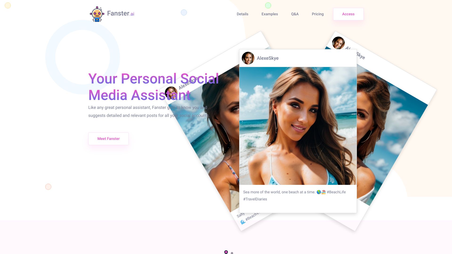 fanster.ai网页截图,fanster.ai网页快照