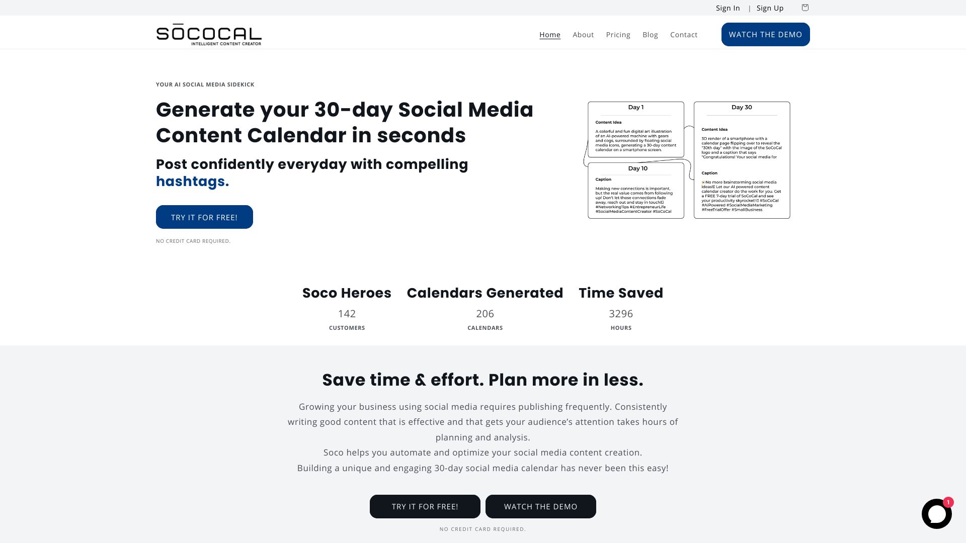 Sococal AI网页截图,Sococal AI网页快照