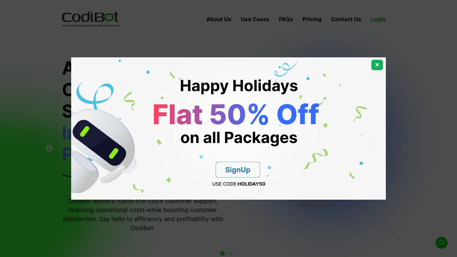 CodiBot网页截图,CodiBot网页快照
