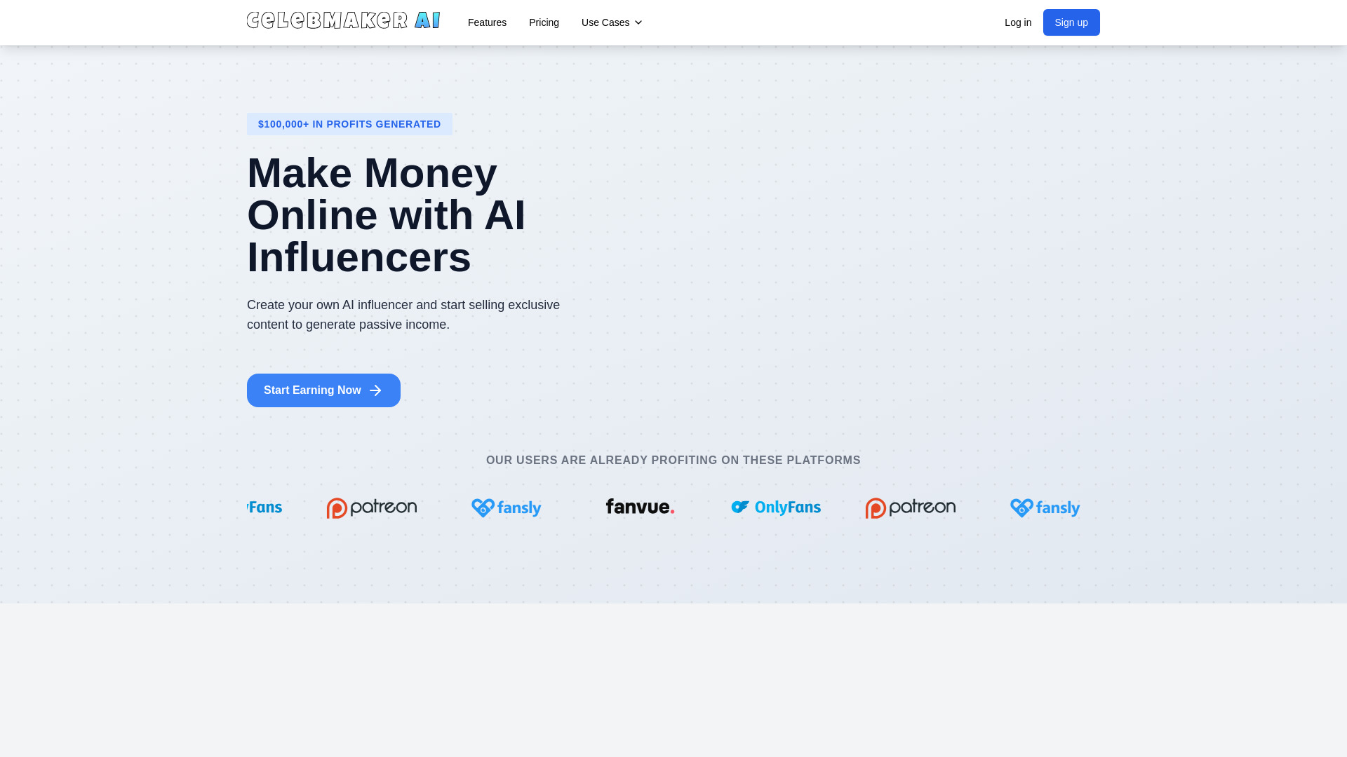 CelebMaker AI网页截图,CelebMaker AI网页快照