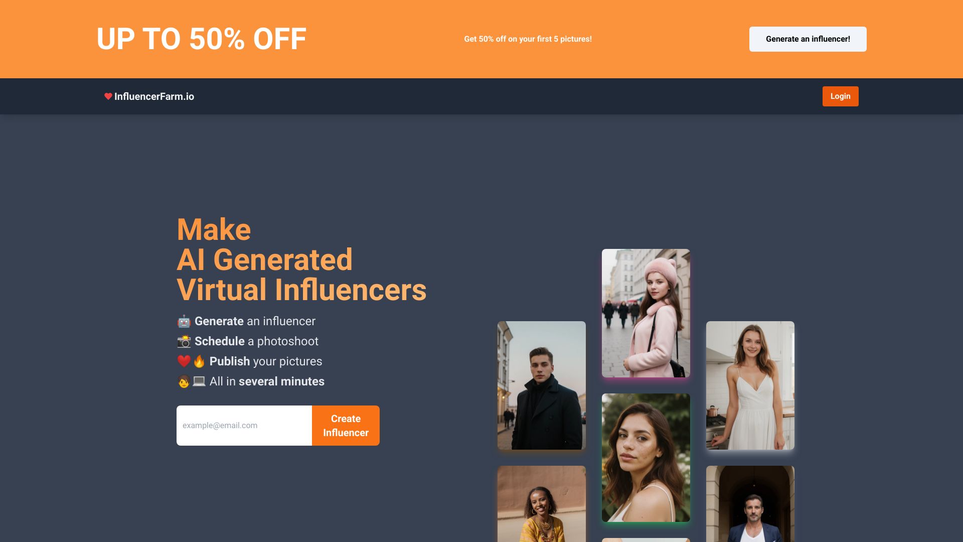 InfluencerFarm网页截图,InfluencerFarm网页快照