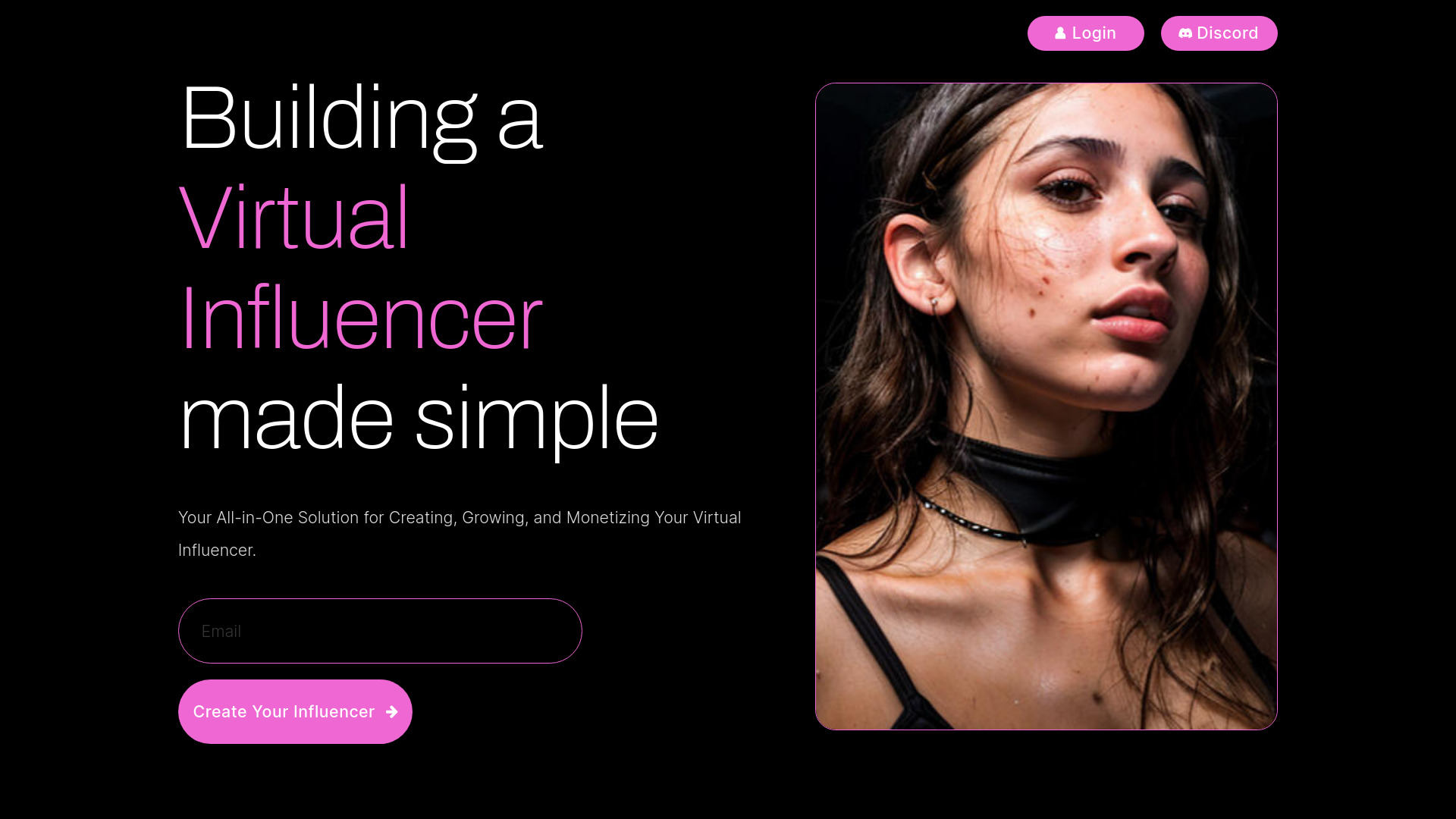 SynthLife – Ai Influencer Generator网页截图,SynthLife – Ai Influencer Generator网页快照