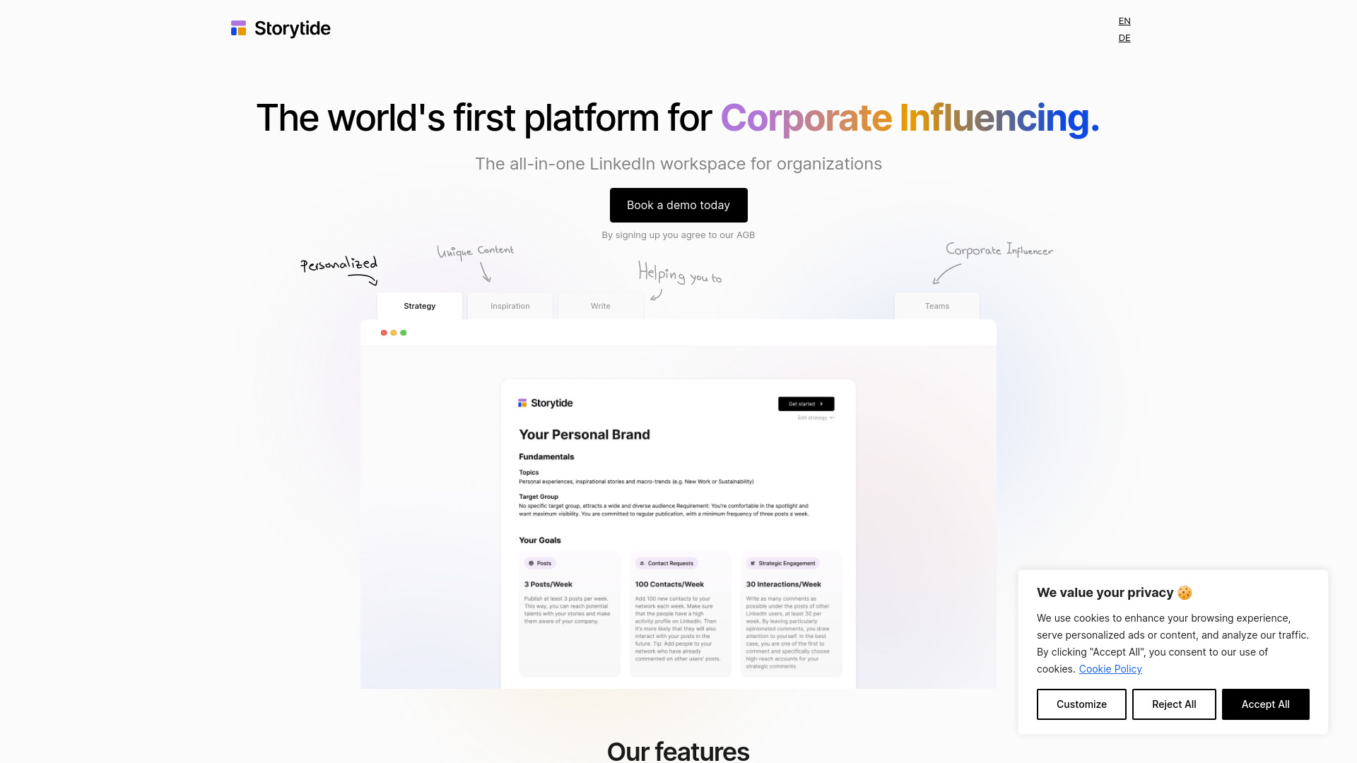 Storytide.io – Corporate Influencing网页截图,Storytide.io – Corporate Influencing网页快照