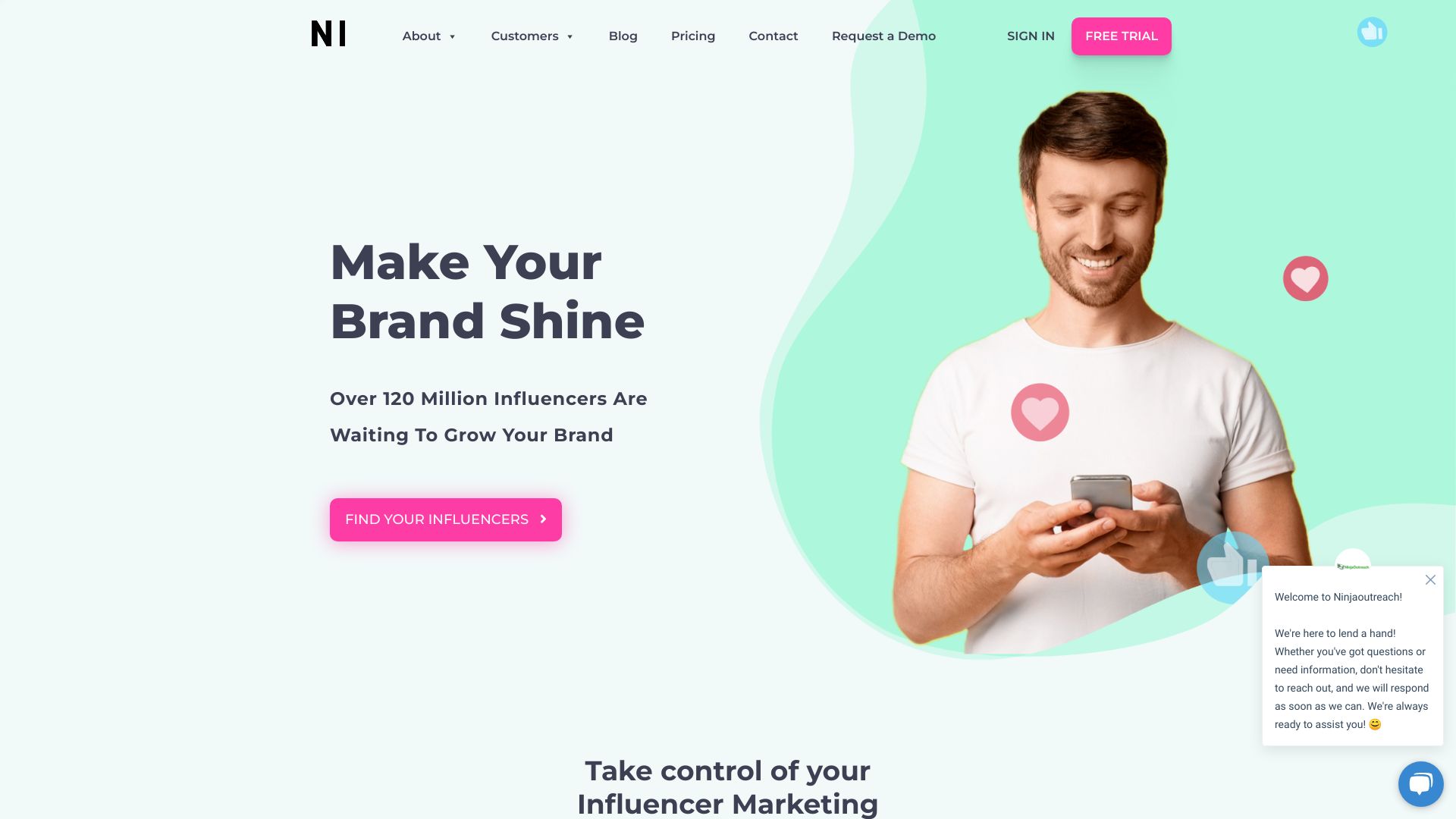 NinjaInfluence – Influencer Marketing网页截图,NinjaInfluence – Influencer Marketing网页快照