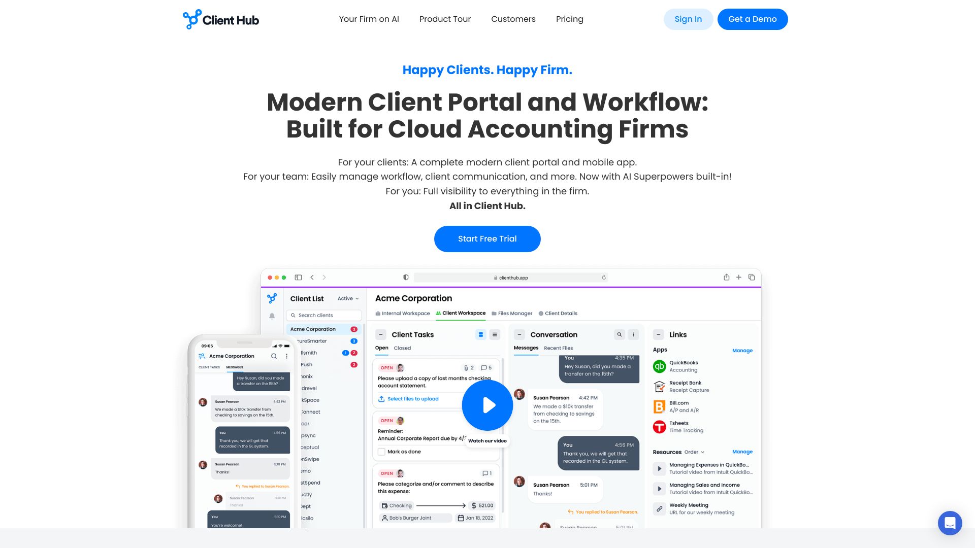 Client Hub网页截图,Client Hub网页快照