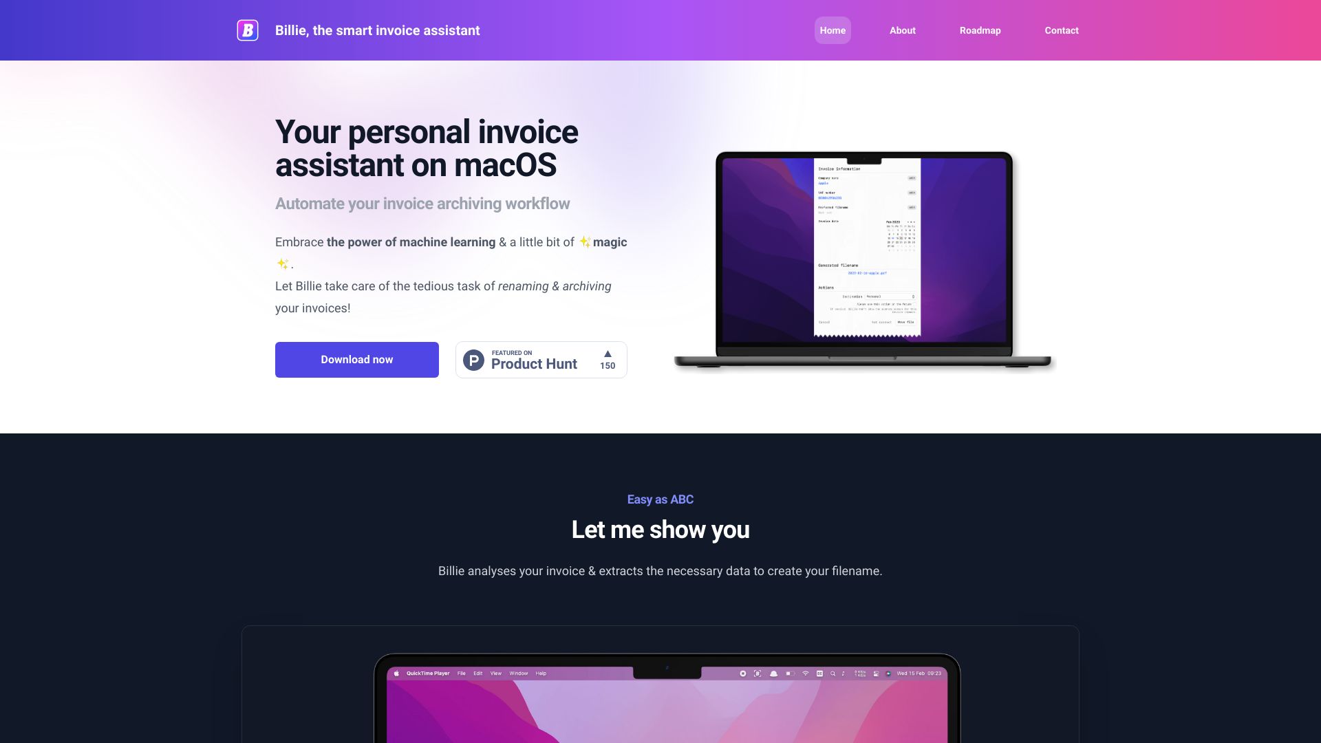 Billie网页截图,Billie网页快照