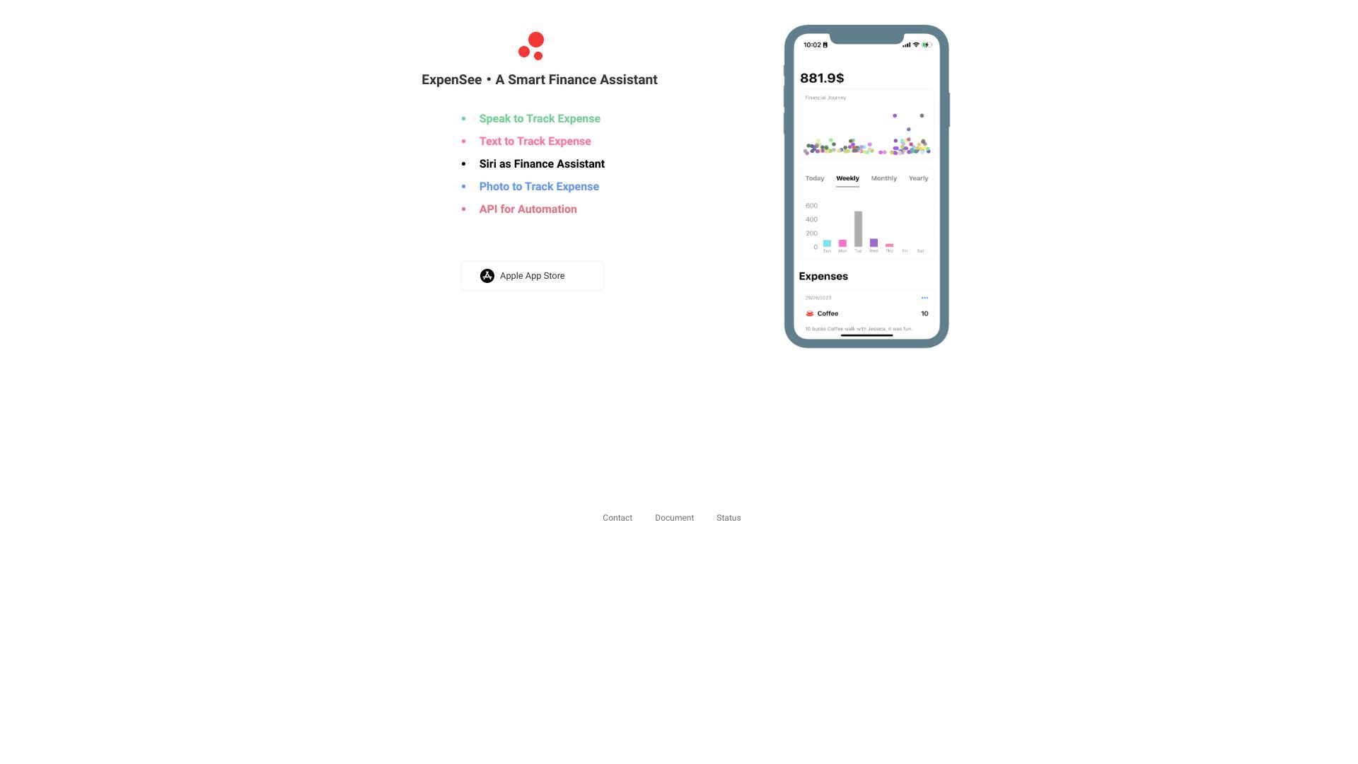 ExpenSee网页截图,ExpenSee网页快照
