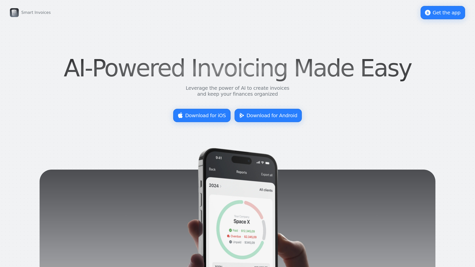 Smart Invoices网页截图,Smart Invoices网页快照