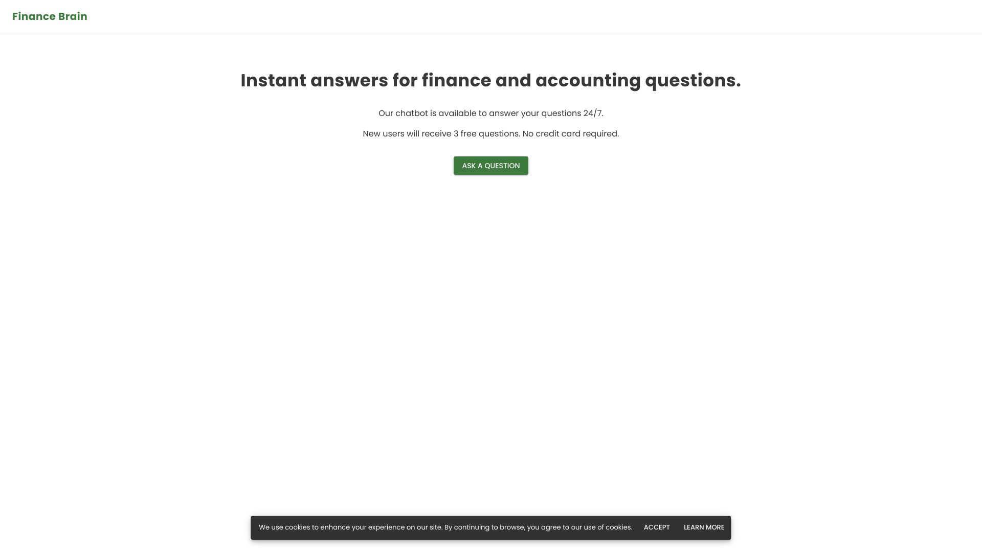 Finance Brain网页截图,Finance Brain网页快照
