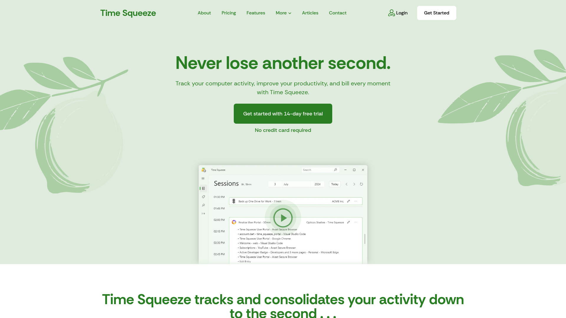 Time Squeeze网页截图,Time Squeeze网页快照