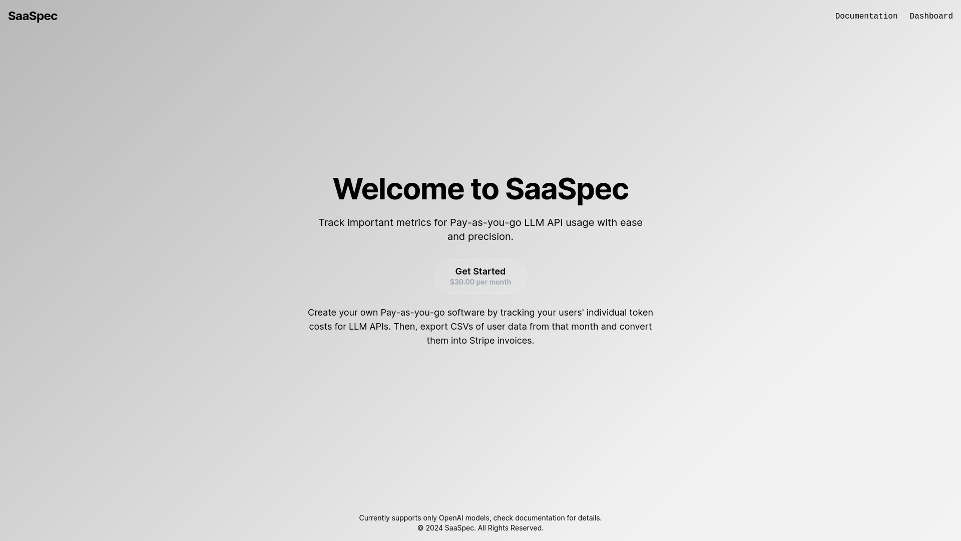 SaaSpec网页截图,SaaSpec网页快照