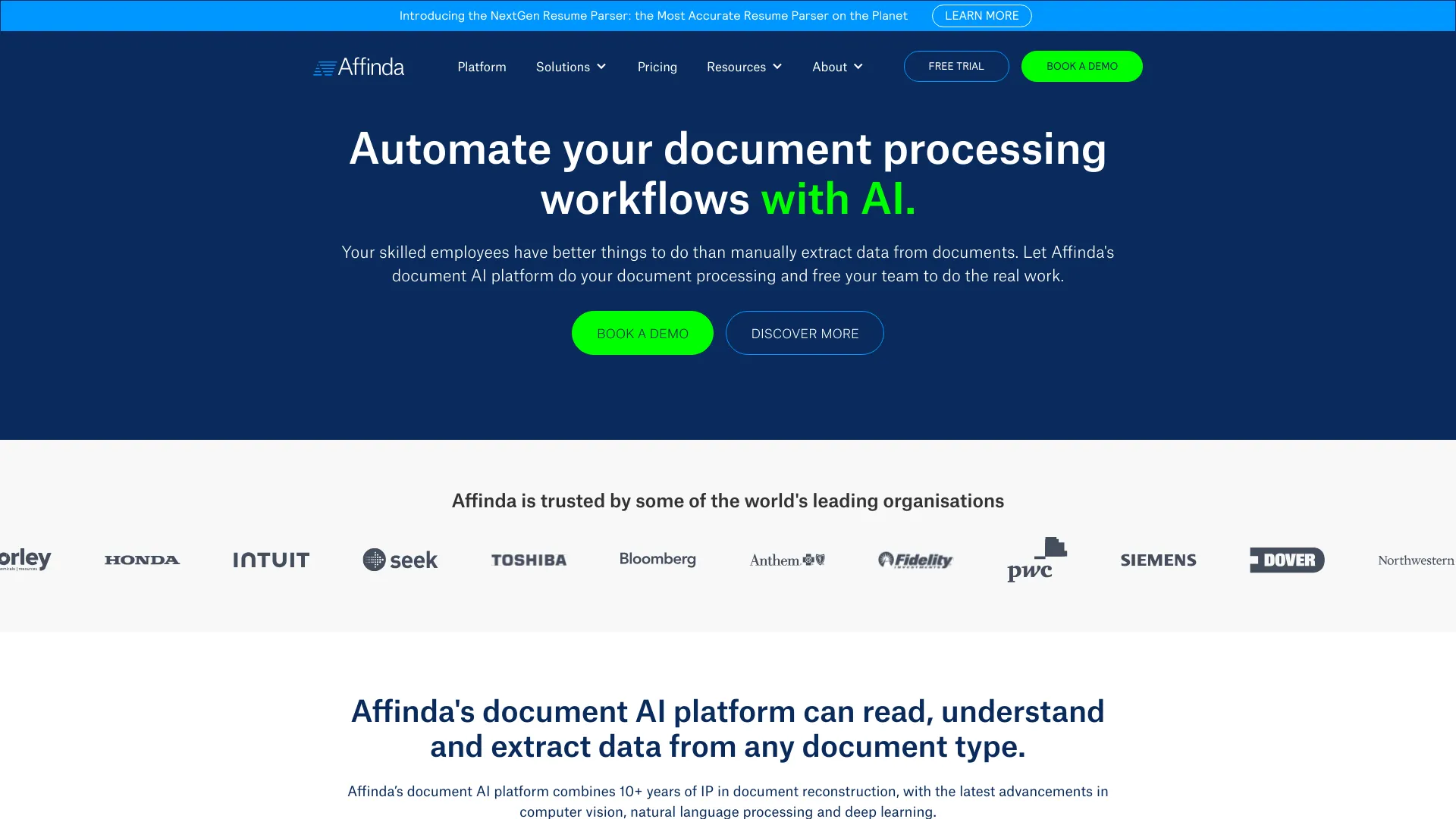 affinda.com网页截图,affinda.com网页快照