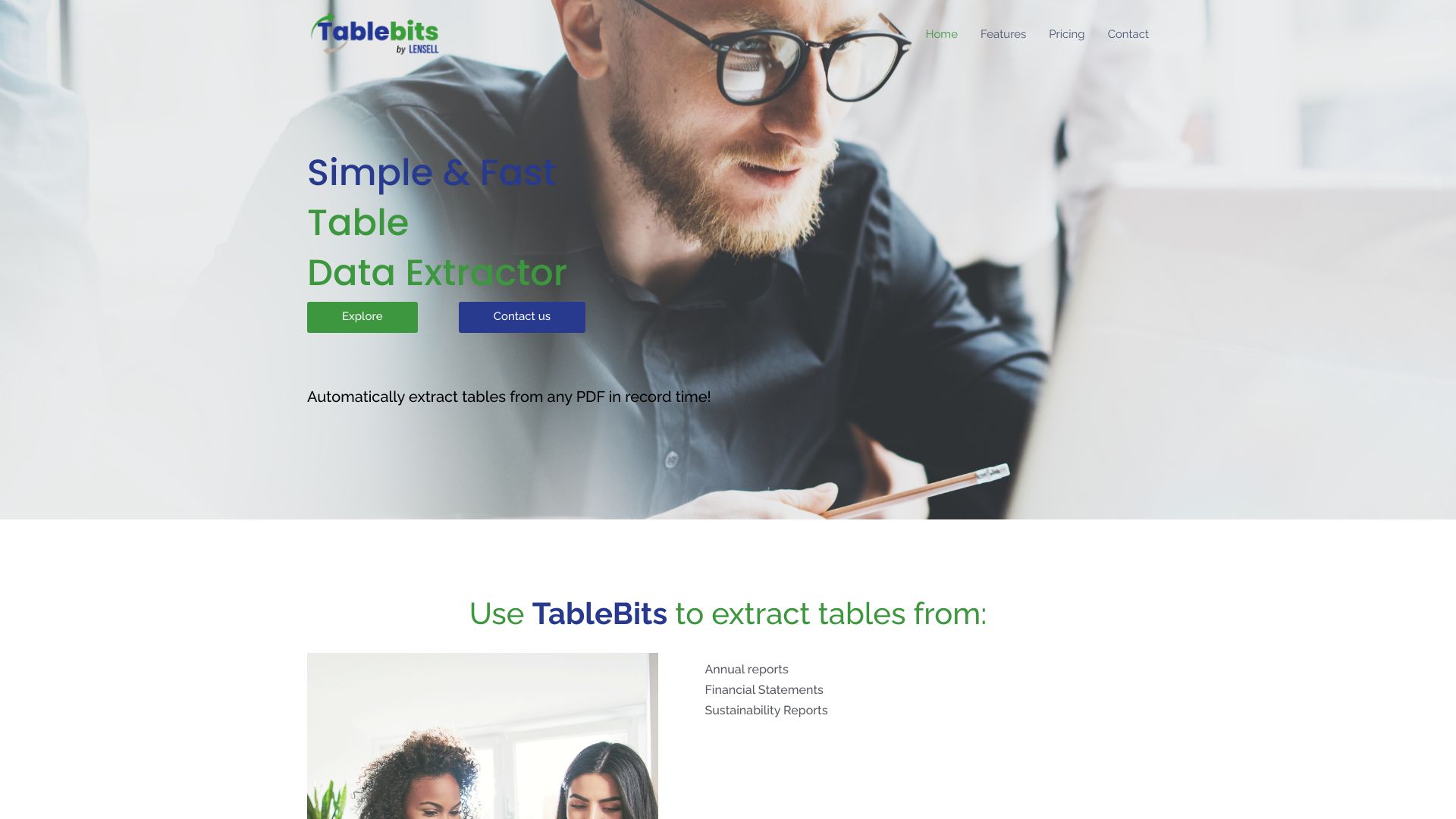 TableBits by LENSELL网页截图,TableBits by LENSELL网页快照