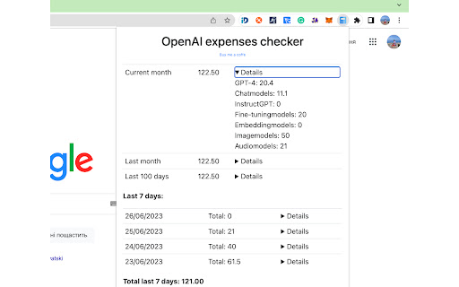 OpenAI expenses checker网页截图,OpenAI expenses checker网页快照
