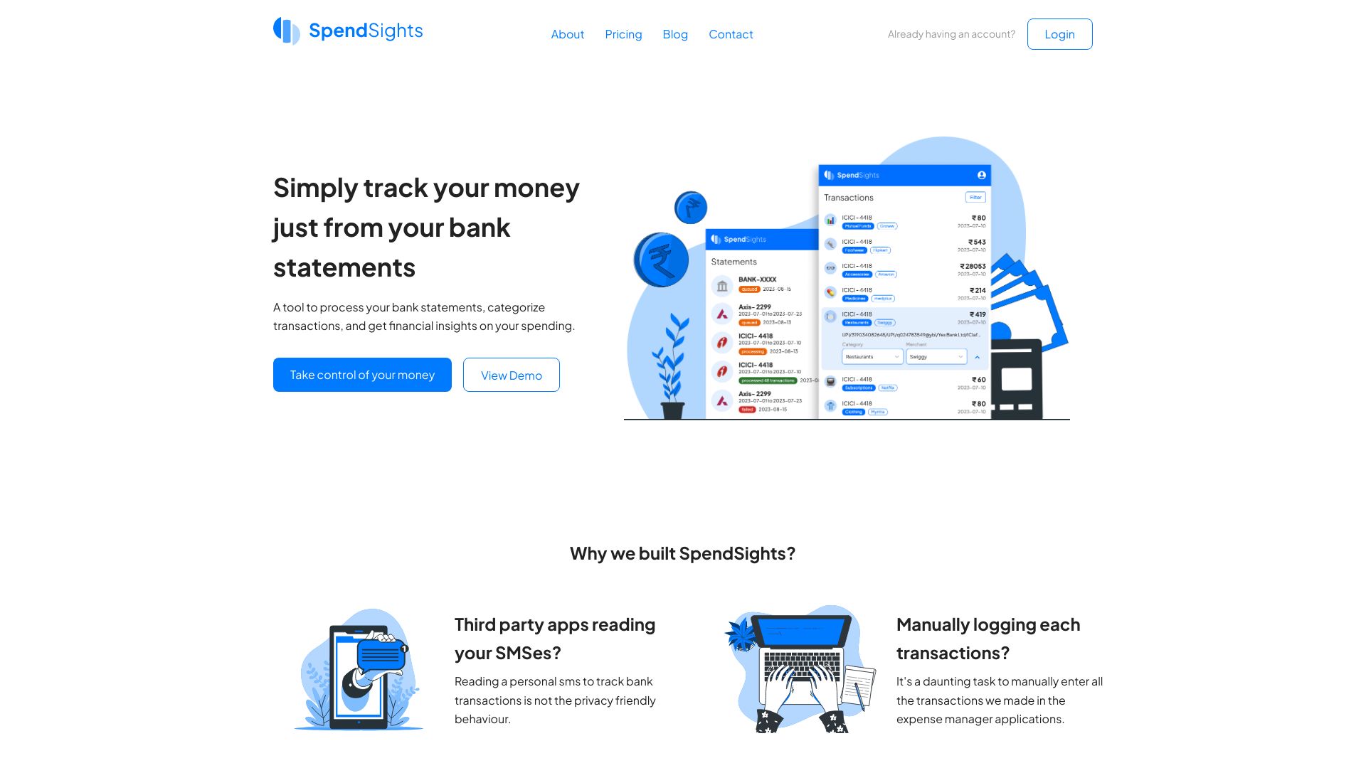 SpendSights网页截图,SpendSights网页快照