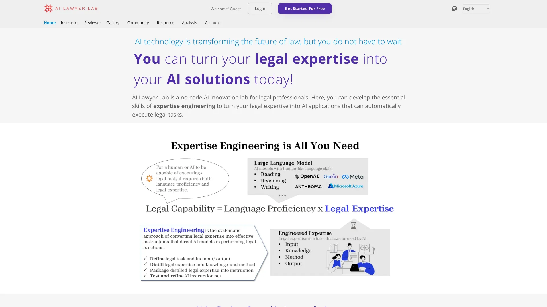 AI Lawyer Lab网页截图,AI Lawyer Lab网页快照