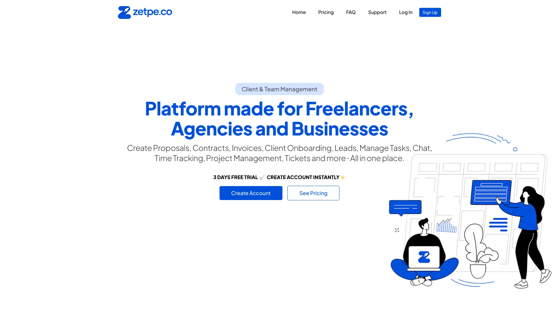 Zetpe网页截图,Zetpe网页快照
